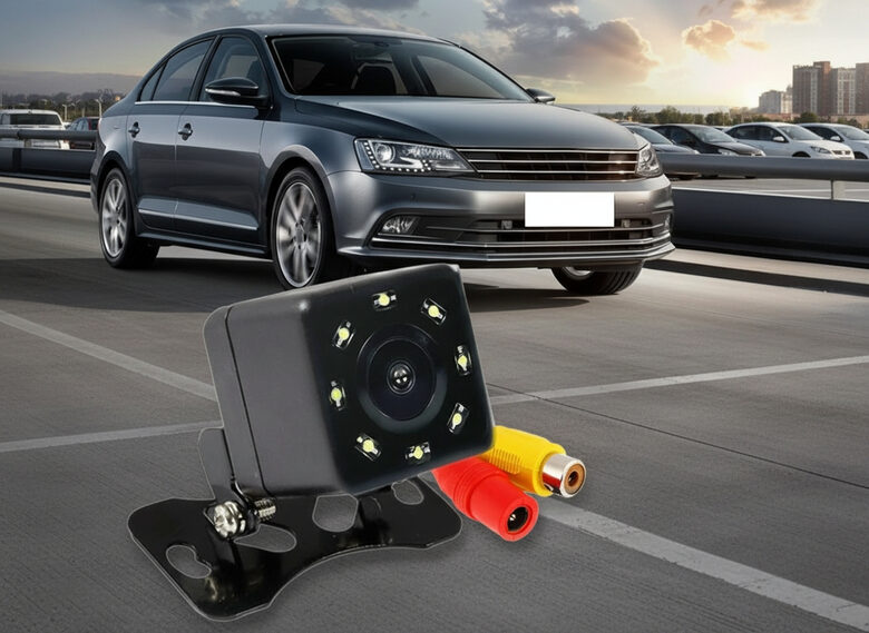 Automašīnas atpakaļskata kamera, -170 grādu redzes leņķis, nakts redzamība